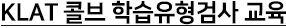 KLAT 콜브 학습유형검사 교육