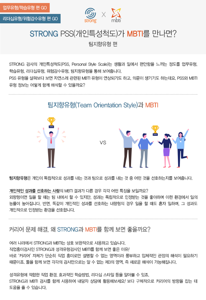 ���Ÿ, STRONG, STRONG Ŀ���� ������ �ڰݱ���, MBTI, MBTI ���������˻�